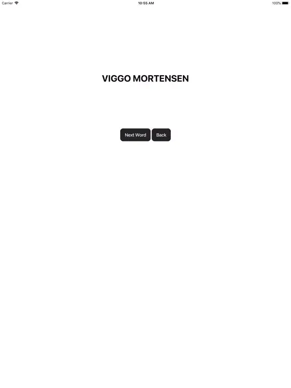 Capturas de tela do Game Night Word Generator iPad 