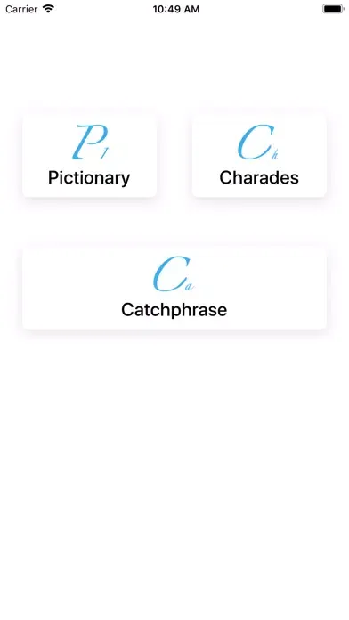 Capturas de tela do Game Night Word Generator