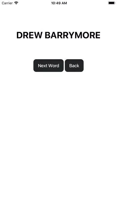 Capturas de tela do Game Night Word Generator