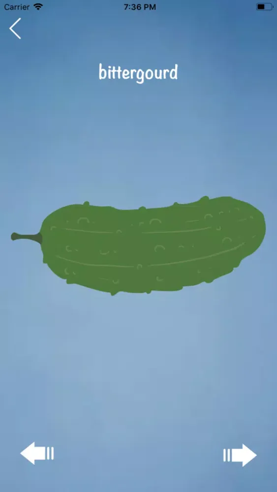 Zrzuty ekranu Vegetables Flashcard and Quiz