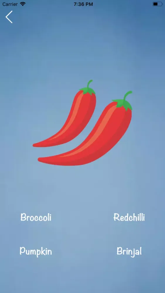 Zrzuty ekranu Vegetables Flashcard and Quiz