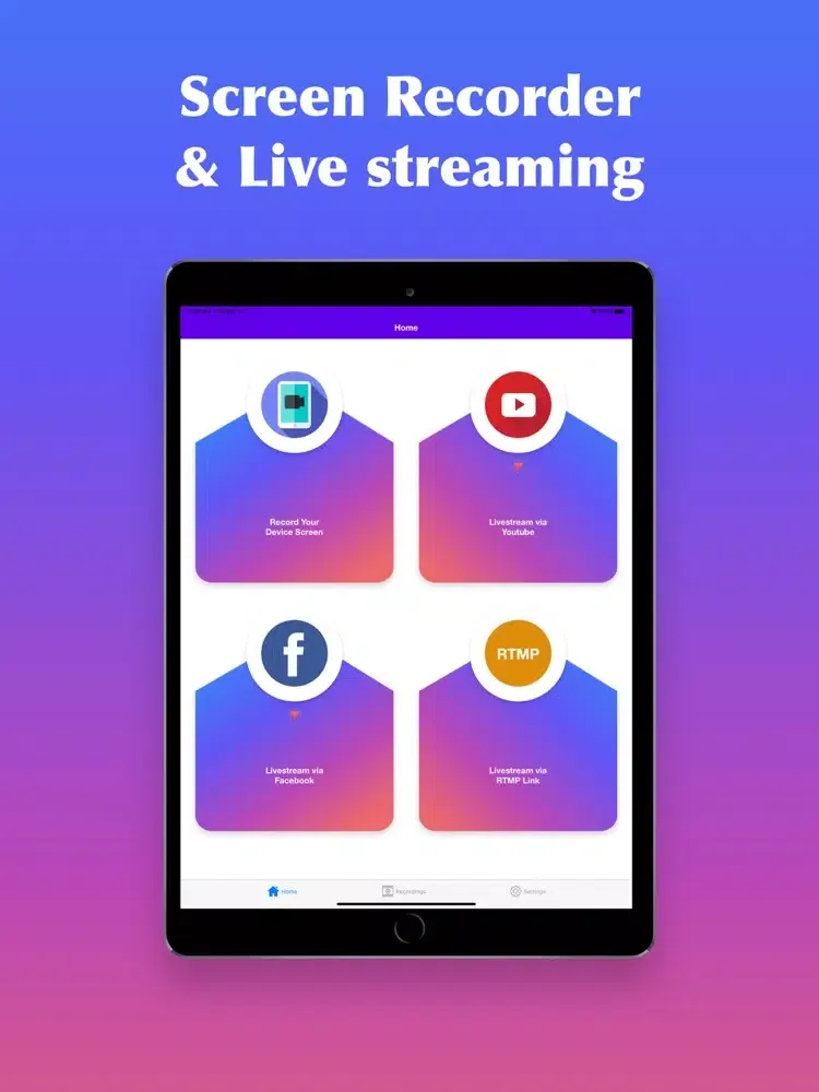 Capturas de pantalla de Screen Recorder G - Livestream iPad 