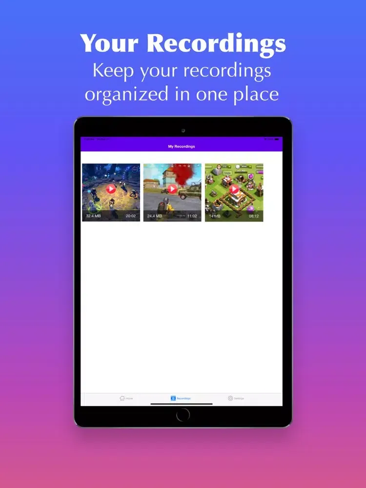 Capturas de pantalla de Screen Recorder G - Livestream iPad 