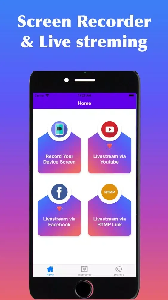 Capturas de pantalla de Screen Recorder G - Livestream