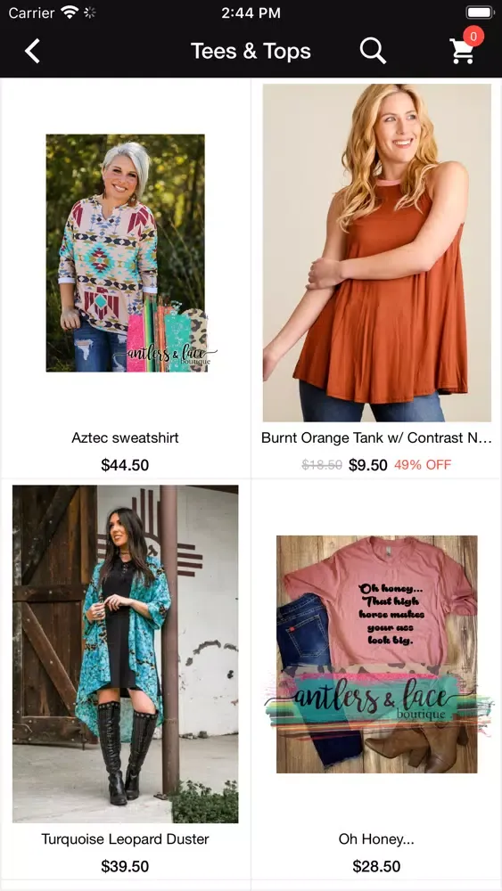 Antlers and Lace Boutique স্ক্রিনশট