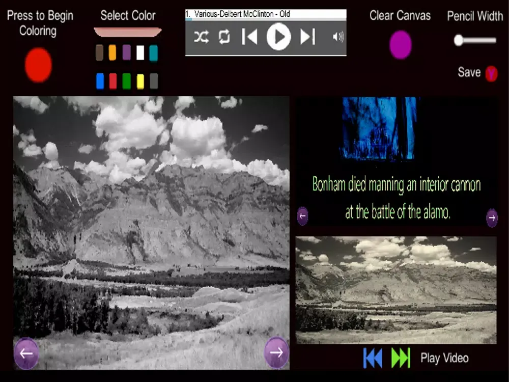 تصاویر The Alamo- Coloring and Audio iPad 