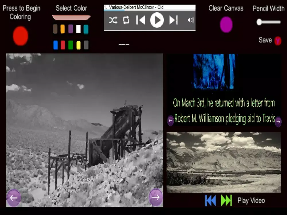 تصاویر The Alamo- Coloring and Audio iPad 