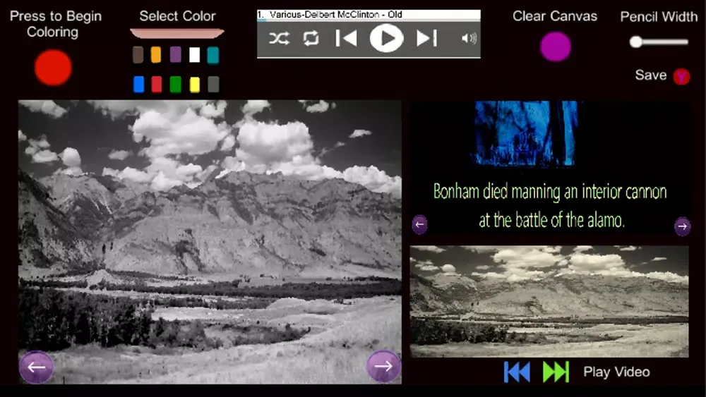 تصاویر The Alamo- Coloring and Audio