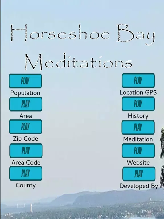 Tangkapan layar Meditations: Horseshoe Bay iPad 