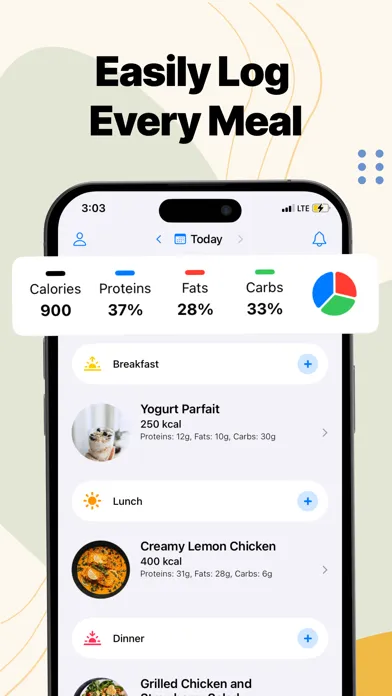 Calorie Counter + Food Tracker Screenshots