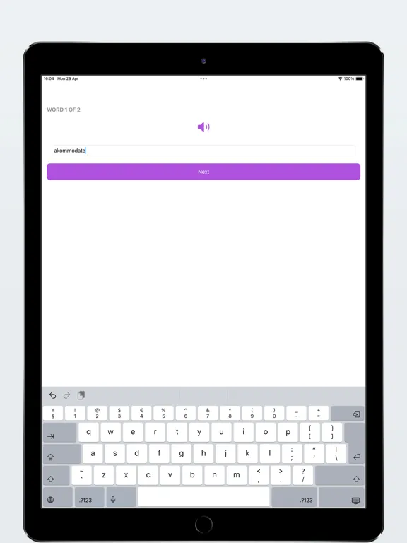 Spell Mate iPad  Screenshots