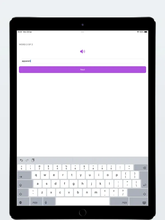 Spell Mate iPad  Screenshots