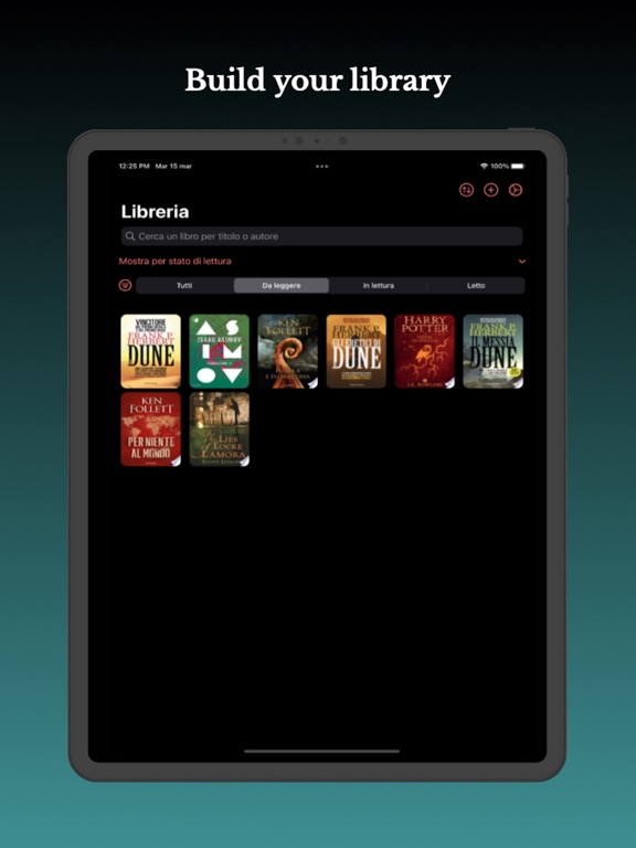Apollo Books Tracker iPad  Screenshots