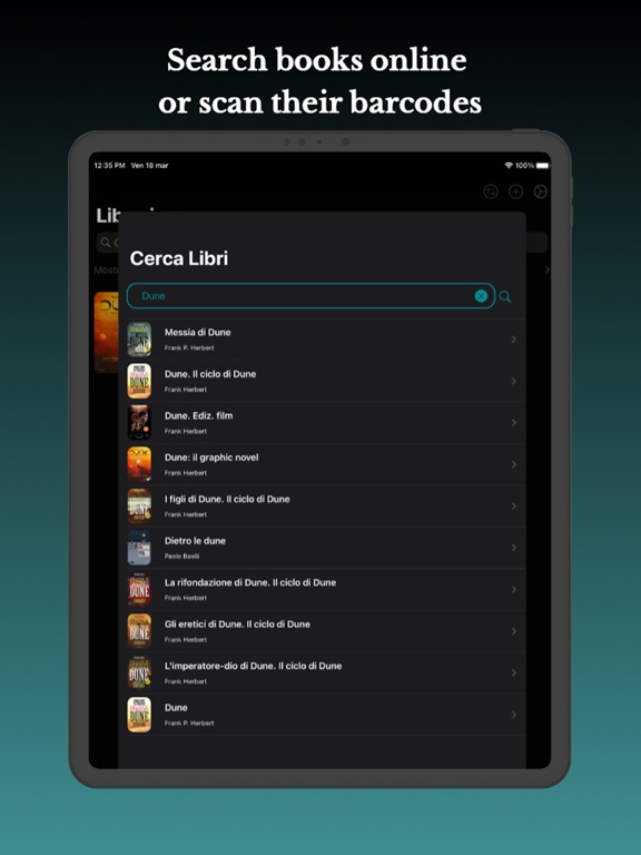 Apollo Books Tracker iPad  Screenshots