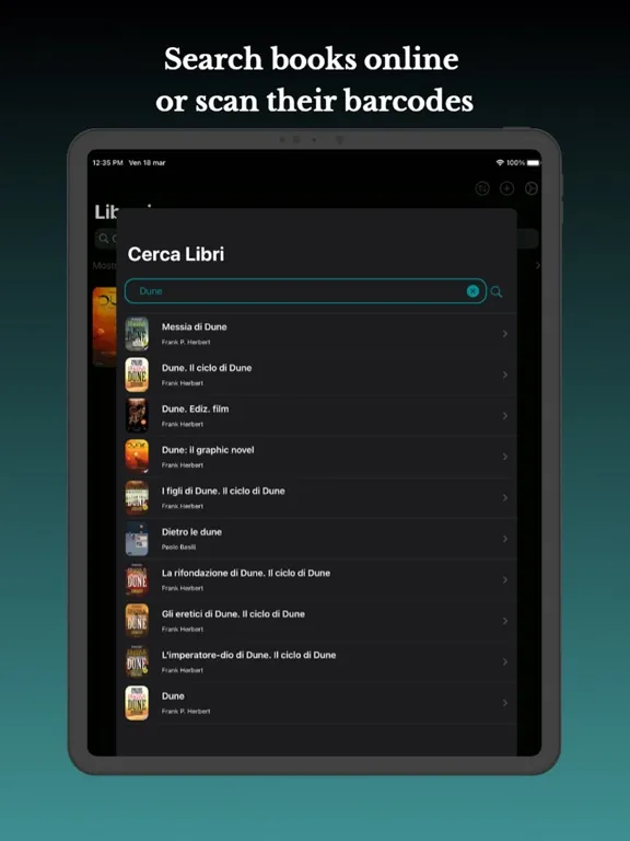 Apollo Books Tracker iPad  Screenshots