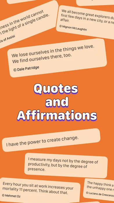 Captures d'écran de Motiv: Quotes and Affirmations