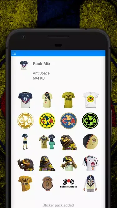 Tangkapan layar Club América Stickers