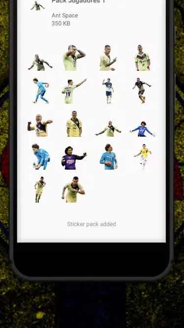 Tangkapan layar Club América Stickers