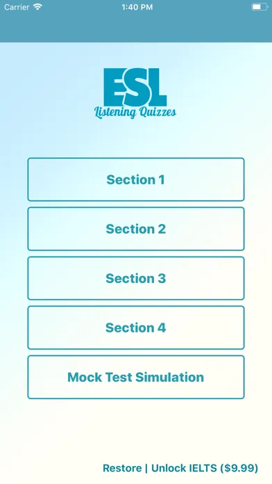 Скриншоты IELTS English Listening Test
