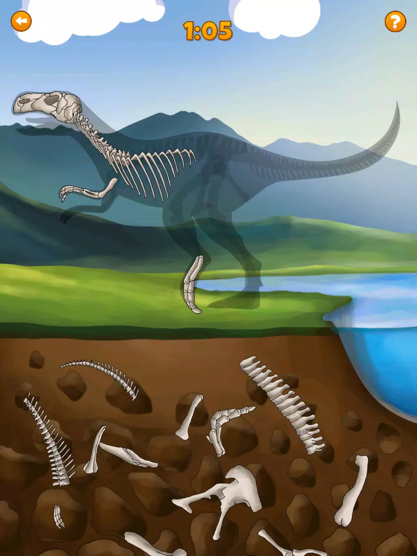 Скриншоты Dino Bones Puzzle iPad 