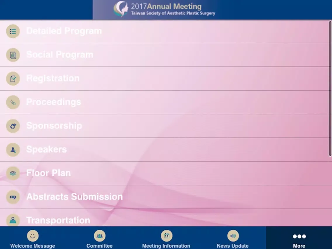2017 TSAPS Annual Meeting iPad  Ekran Görüntüleri
