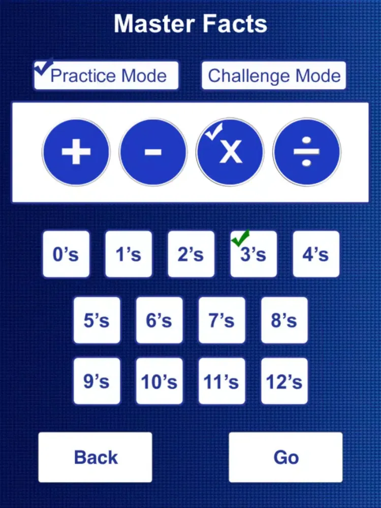 Addition Multiplication Math Facts Master iPad  스크린샷