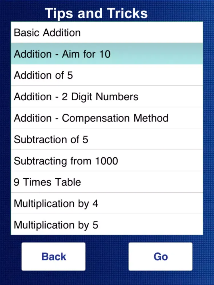 Addition Multiplication Math Facts Master iPad  스크린샷