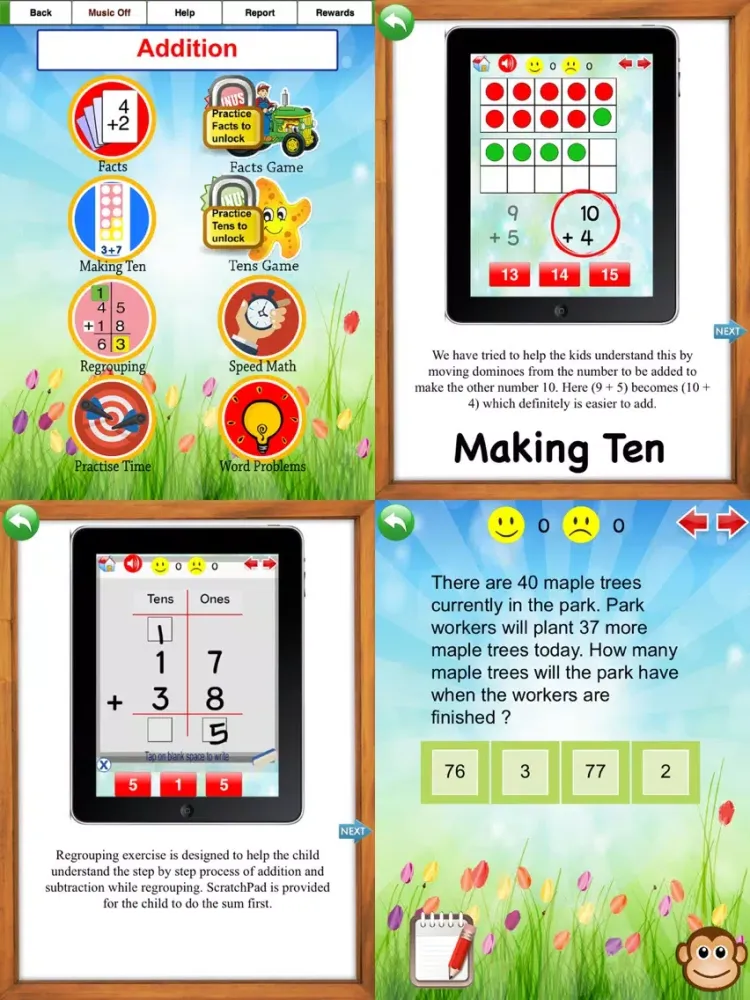 Zrzuty ekranu Core Math Grade 2 Practice Fun iPad 