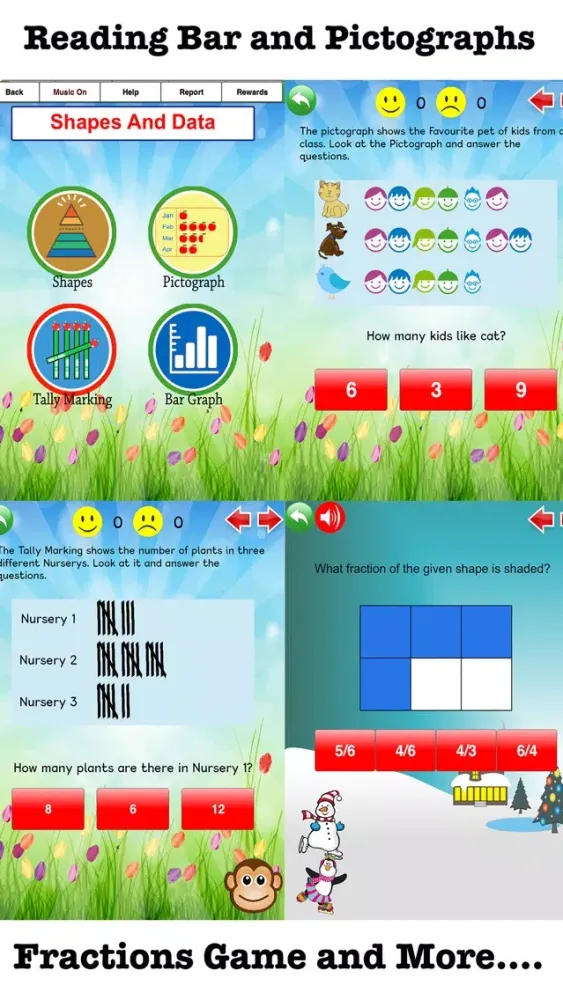 Zrzuty ekranu Core Math Grade 2 Practice Fun