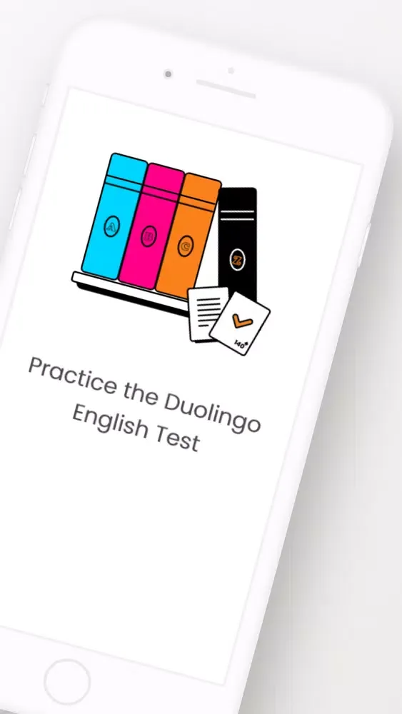 Capturas de tela do Duolingo English Test Practice
