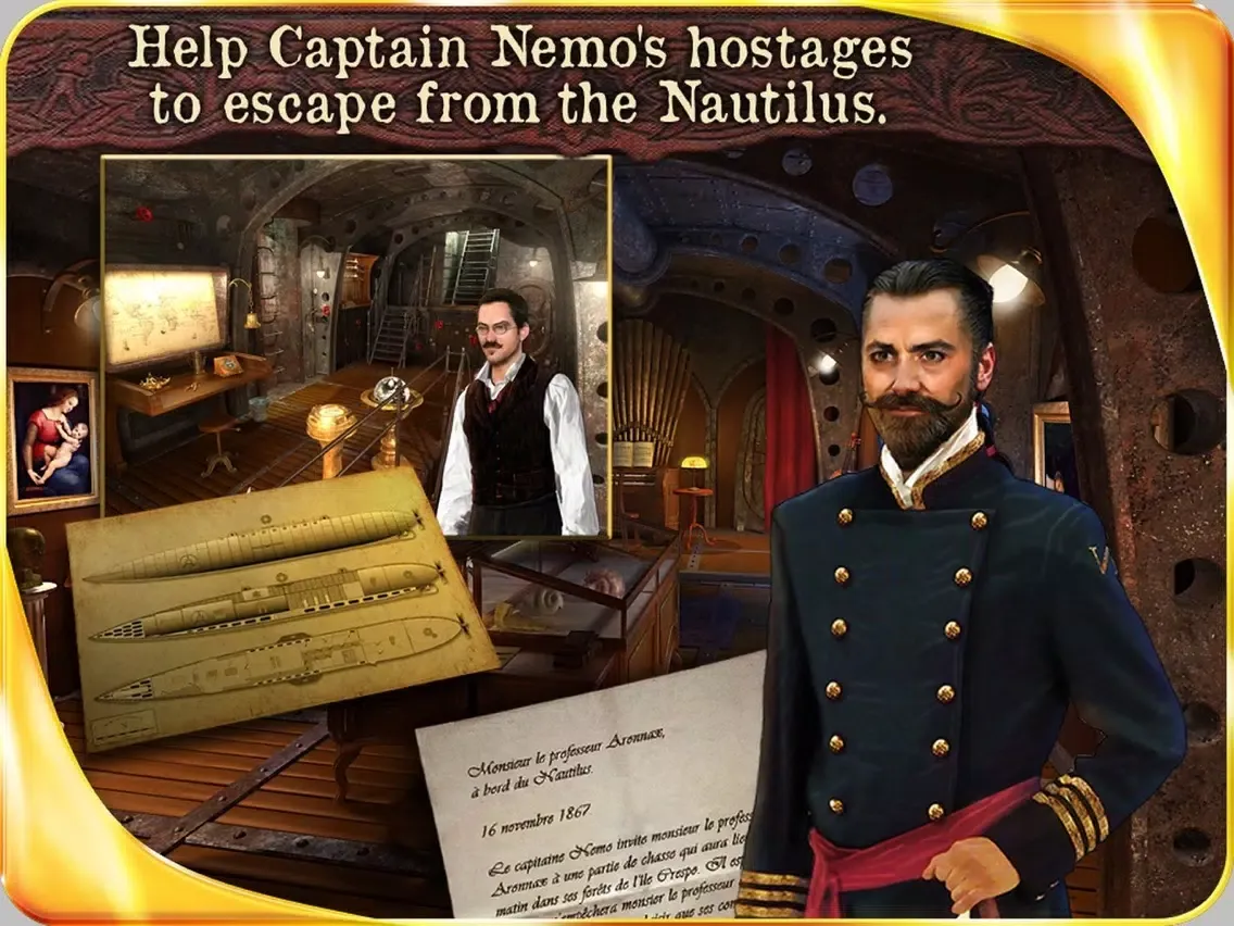20 000 Leagues under the sea (FULL) - Extended Edition - A Hidden Object Adventure iPad  Screenshots