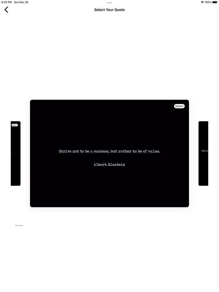 Quote Writer iPad  Screenshots