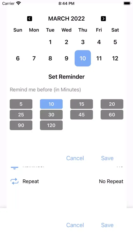 TLA - Todo List App Screenshots