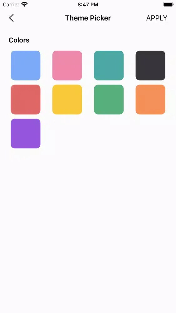 TLA - Todo List App Screenshots