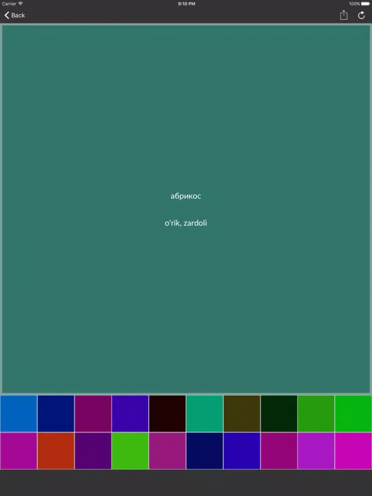 Скриншоты Русско-Узбекский словарь (Ruscha-O'zbekcha lug'at) iPad 