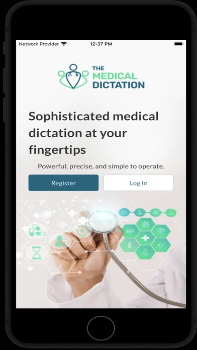ภาพหน้าจอของ Medical Transcript