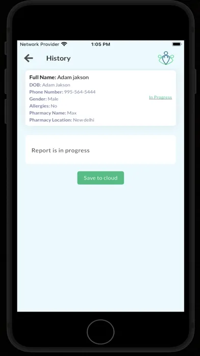 ภาพหน้าจอของ Medical Transcript