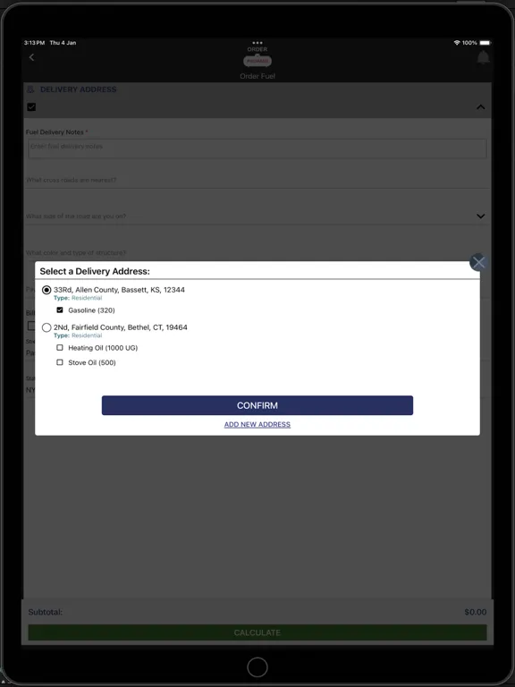 Capturas de pantalla de Order Fuel iPad 