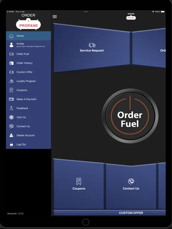 Capturas de pantalla de Order Fuel iPad 
