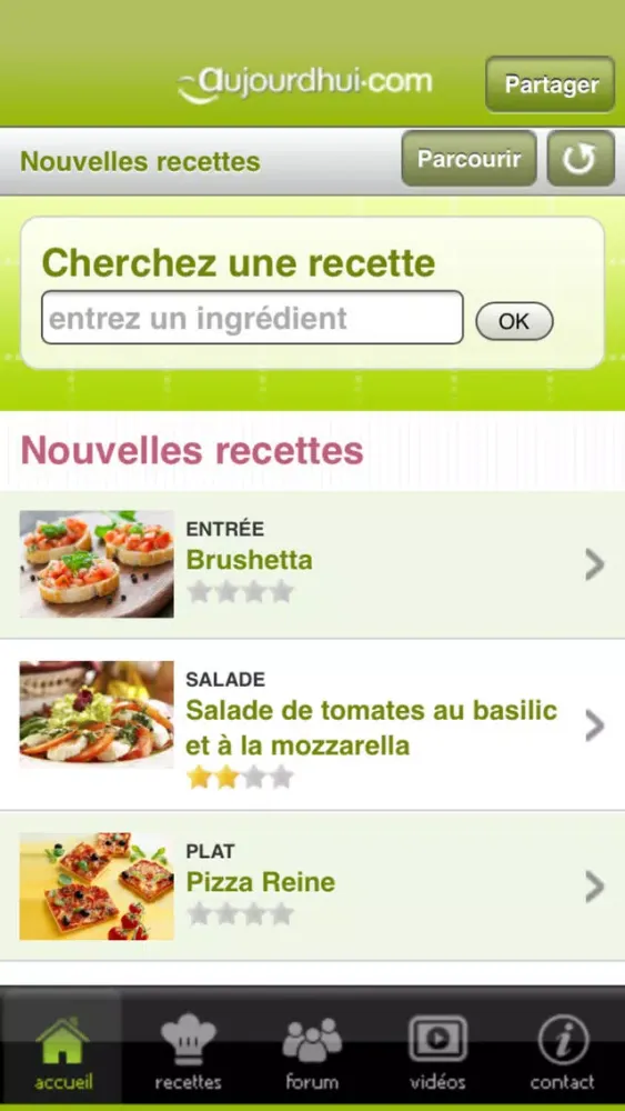La cuisine d'Aujourdhui.com应用截图