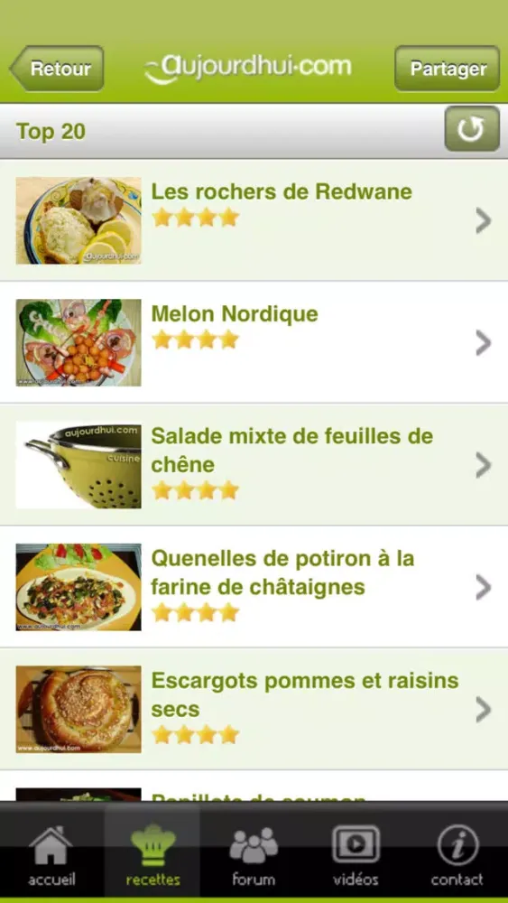 La cuisine d'Aujourdhui.com应用截图