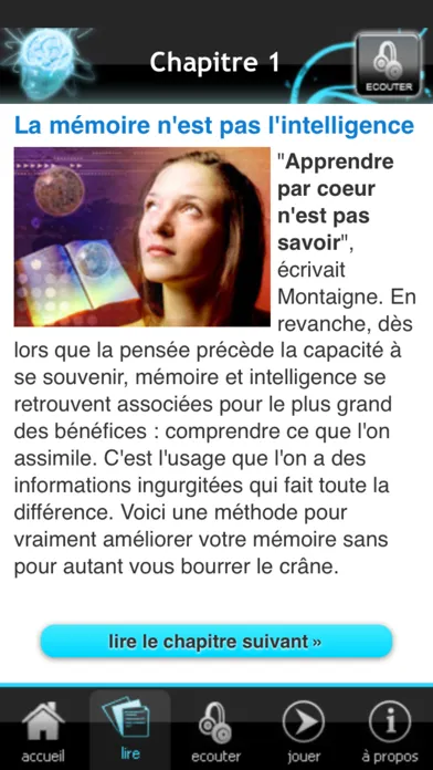Tangkapan skrin Améliorer votre mémoire