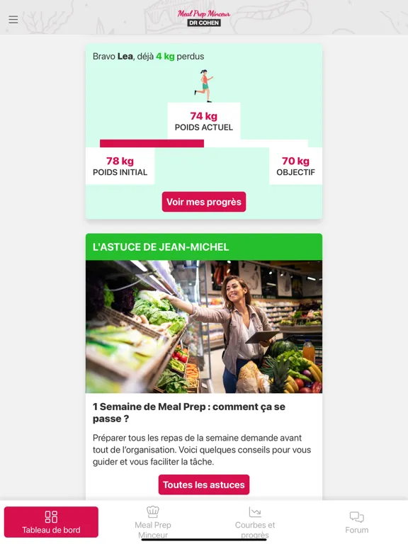 Meal Prep Minceur iPad  স্ক্রিনশট