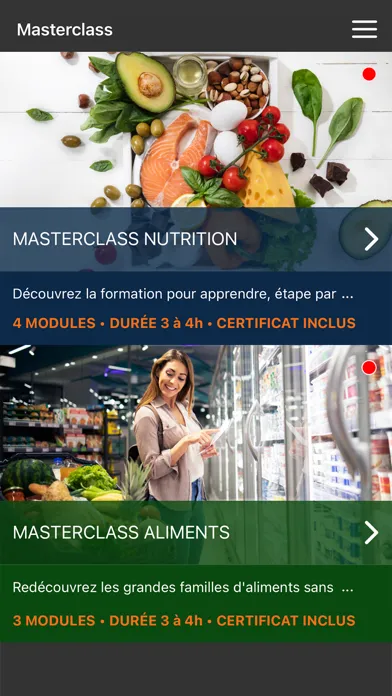Masterclass Nutrition سکرین شاٹس