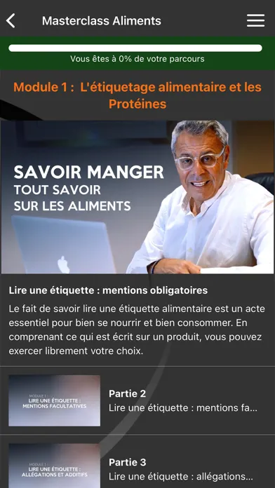 Masterclass Nutrition سکرین شاٹس