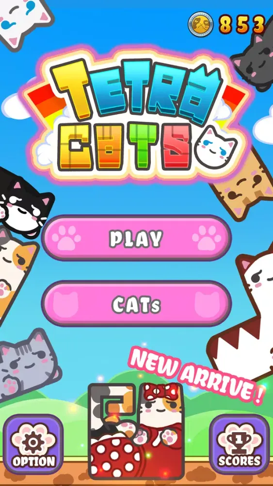 Tangkapan skrin Tetra Cats