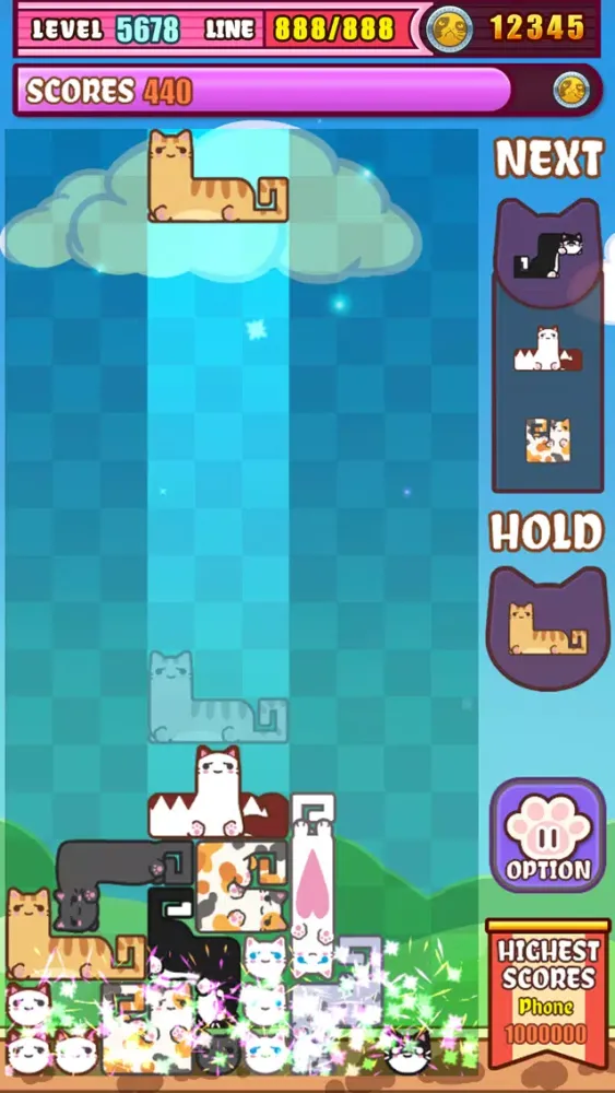 Tangkapan skrin Tetra Cats