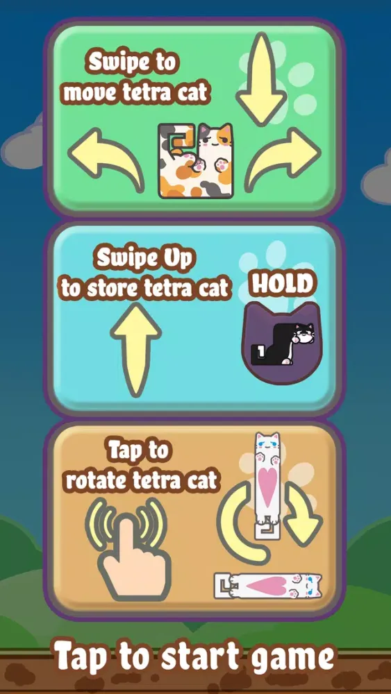 Tangkapan skrin Tetra Cats