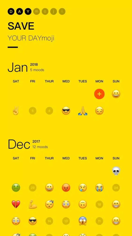 DAYmoji سکرین شاٹس
