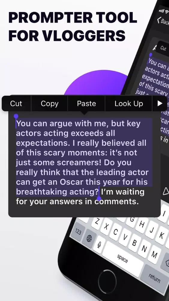 Blogger Speech — Vlog Script Ekran Görüntüleri